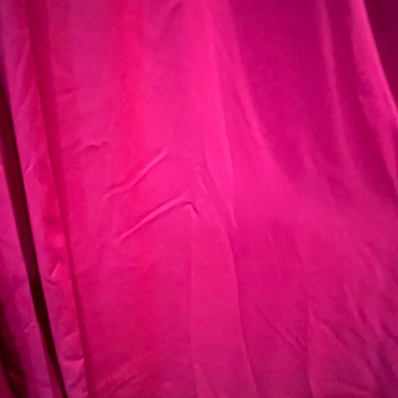 LANE BRYANT HOT PINK COLD SHOULDER DRESS with ASYMETRICAL HEM, NWT - Picture 2 of 7